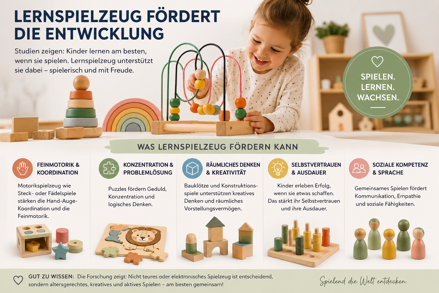 Warum Lernspielzeug mehr ist als nur Beschäftigung