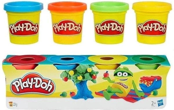 Play-Doh 4er-Pack Knete – 224 g bunte Kinderknete | 6 × 20,5 cm