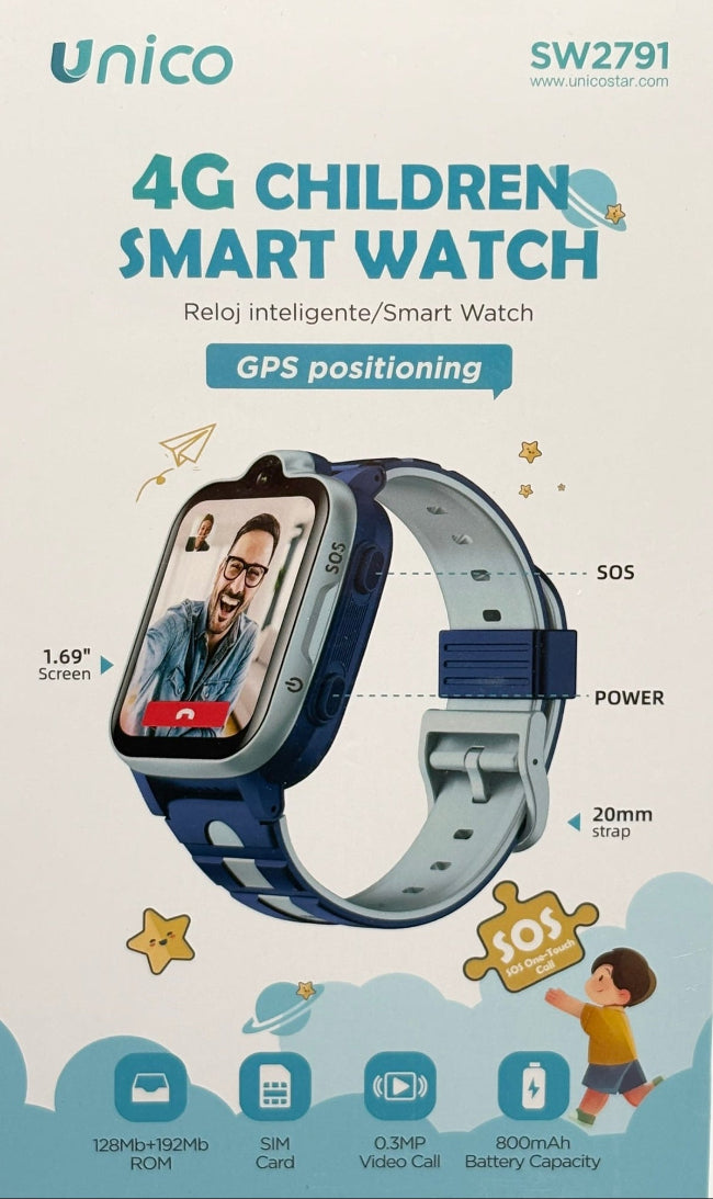 Smartwatch with 1.69″ display &amp; heart rate monitoring | UNICO SW2791