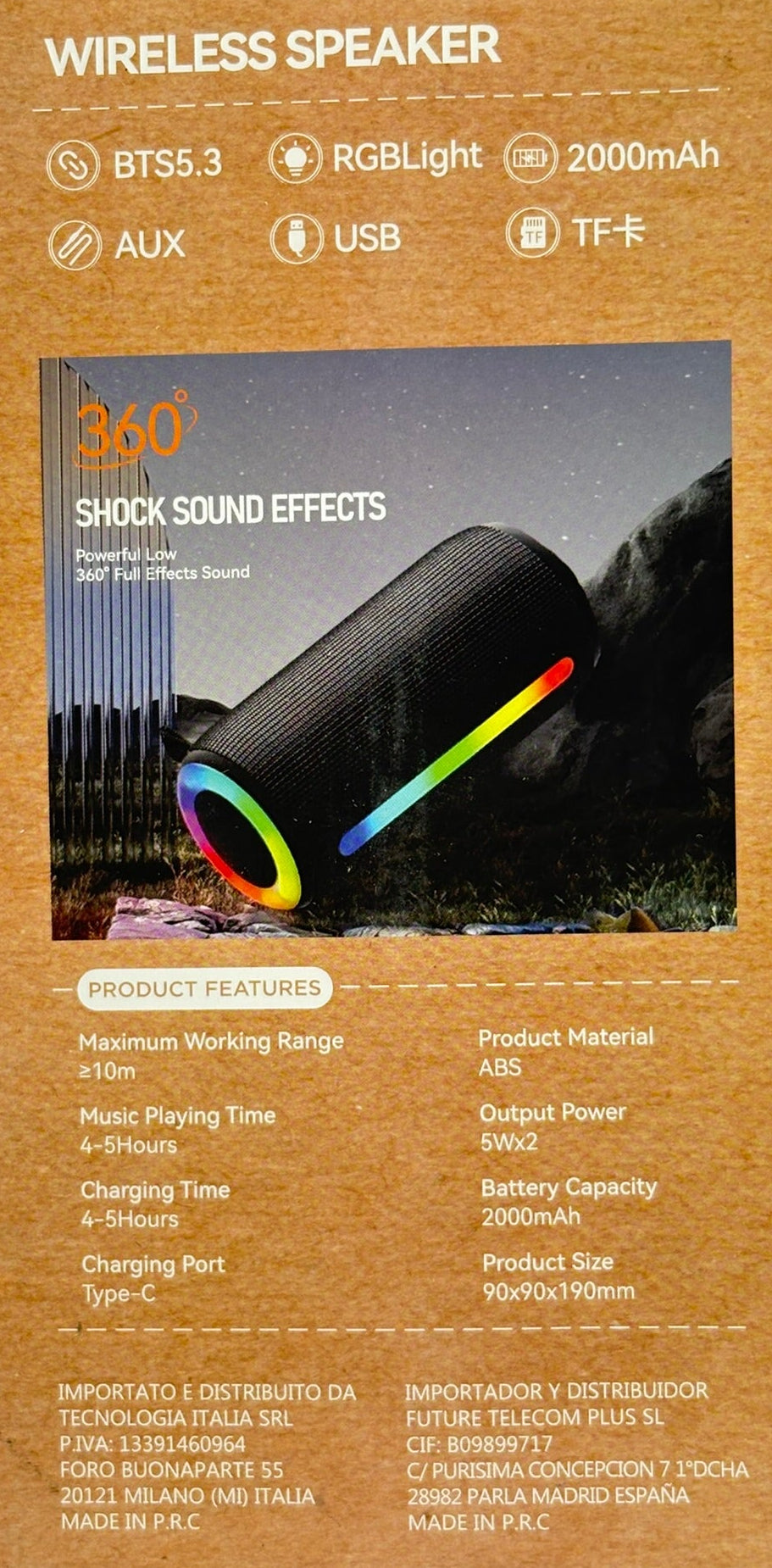 Kinder Musik und Hörspiel Set – Bluetooth Lautsprecher 10W mit Powerbank & Ladekabel