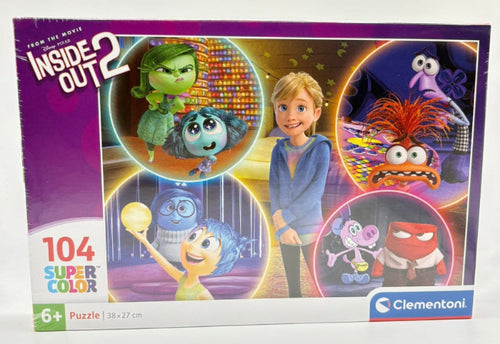 Disney Alles steht Kopf 2 Puzzle 104 Teile – Clementoni SuperColor Kinderpuzzle ab 6 Jahren