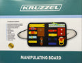 Kruzzel Manipulation Board Motorikbrett für Kinder Lernspielzeug zur Förderung der Feinmotorik und Alltagsfähigkeiten