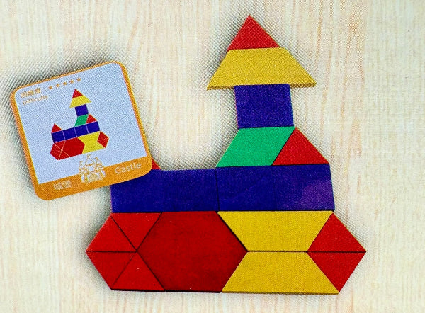 Kruzzel Lernspiel „Geometrische Figuren“ – Kreatives Legespiel für Kinder