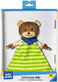 Ravensburger MiniSteps Kuscheltuch Bär – Plüsch-Kuscheltuch für Babys