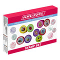 Kinder Stempel Set mit 60 Teilen Tiermotiven und Smileys Kreativstempel für Basteln Schule Kindergarten und Kindergeburtstag